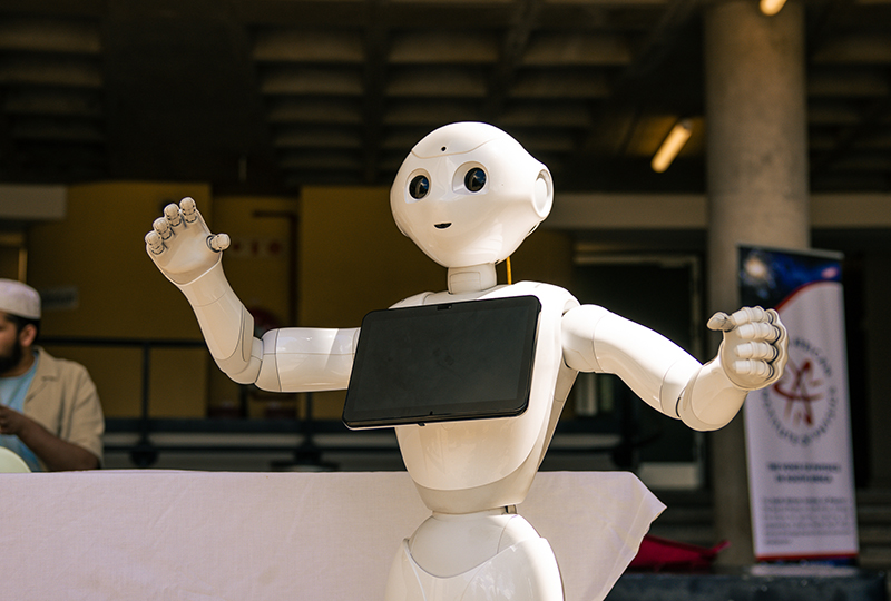 Robot named 'Pepper' showcased at the Top Applicants event